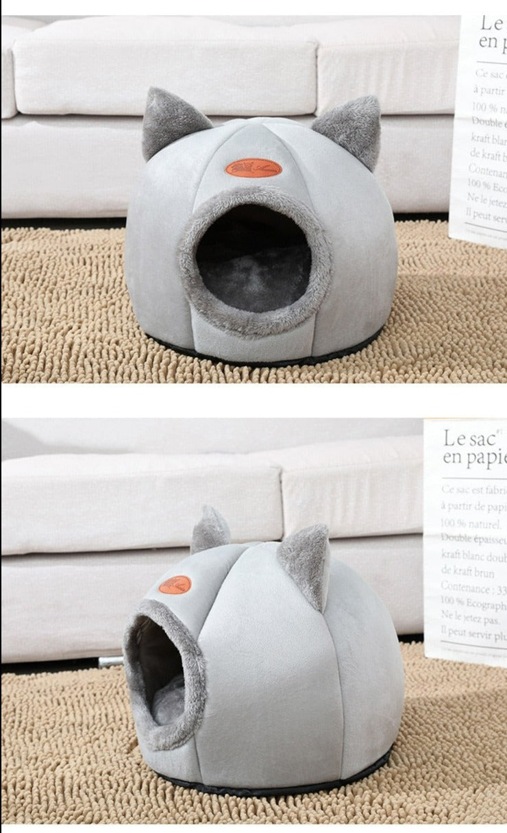 Comfortable Cat Nest Bed With Cute Ears