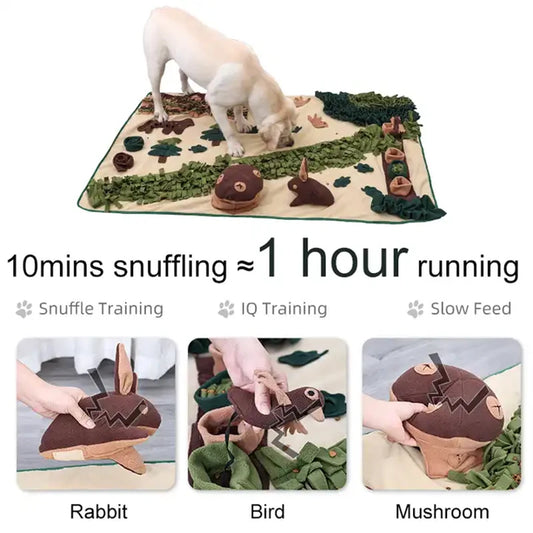 A Walk in the Forest - Snuffle Mat -  Gigantic 60x37 inches