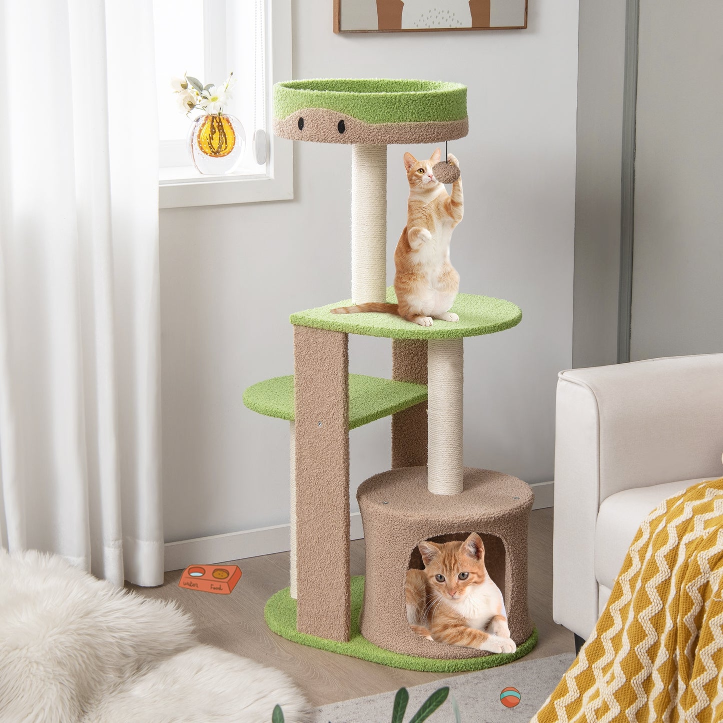 The Perky Perch - Cat Tree Tower - 5-Tier