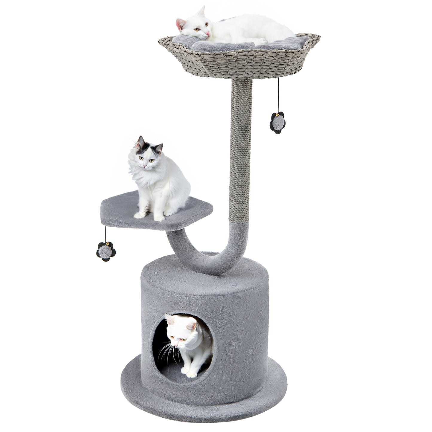 The Serenity - Cat Tower - Curved Metal Frame