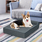 Orthopedic Memory Foam Dog Bed with Removable Washable Cover-Grey