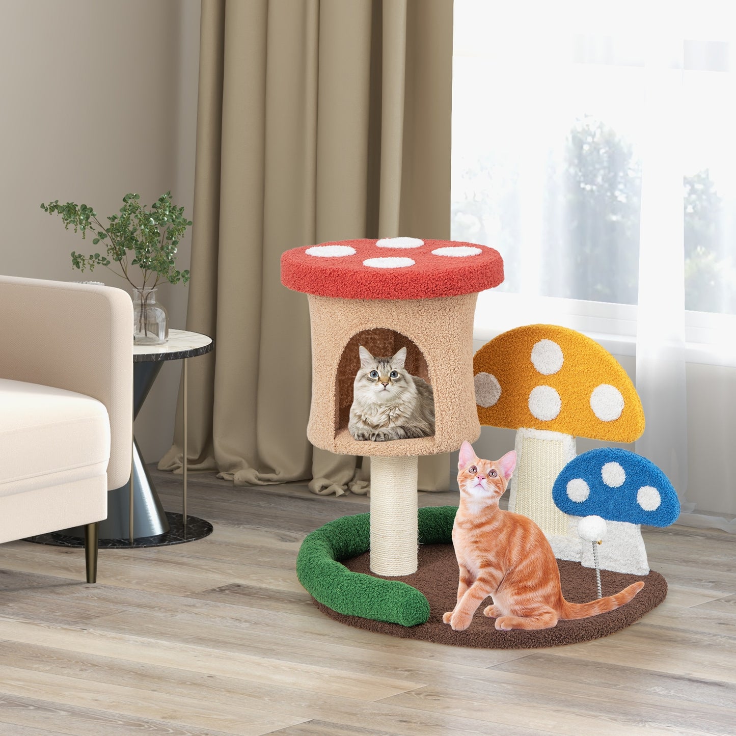 Baby Mushrooms - Cat Tree - 4 in 1