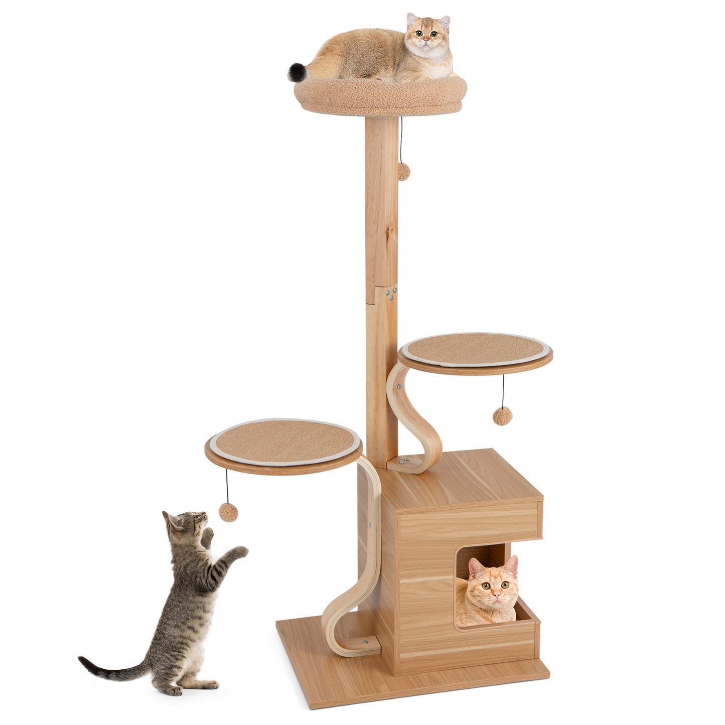 The Royal Oak -  Cat Tree - Washable Cushions